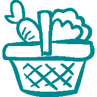 Logo ancrage marché bleu