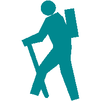 Logo ancrage randonnee bleu